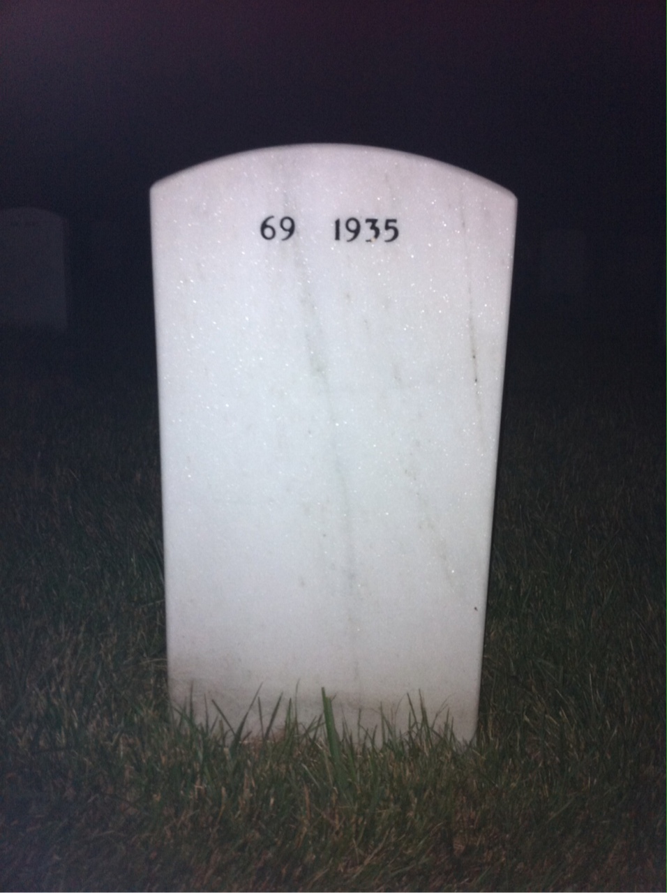 Back of headstone — Charles Fifer