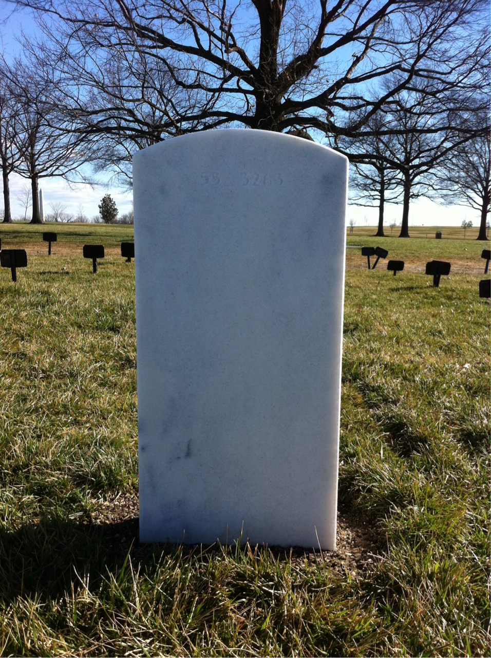 Back of headstone — Joseph Boivin