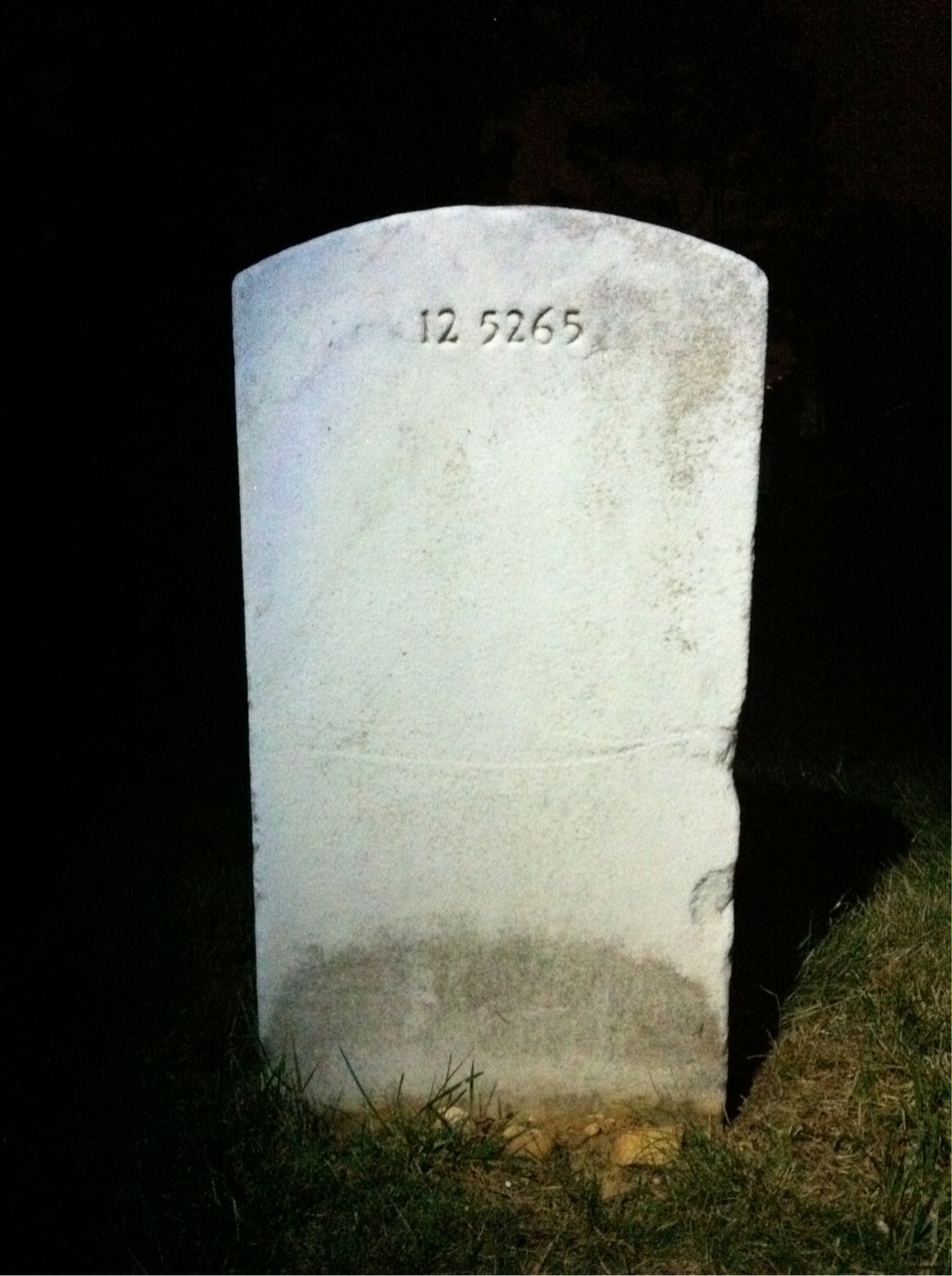 Back of headstone — Melanie Anthony