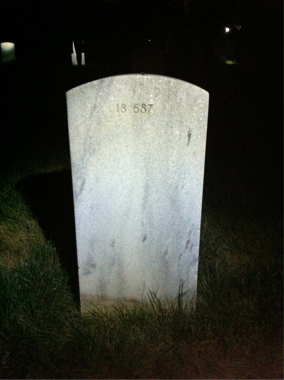Back of headstone — Benjamin Babatini