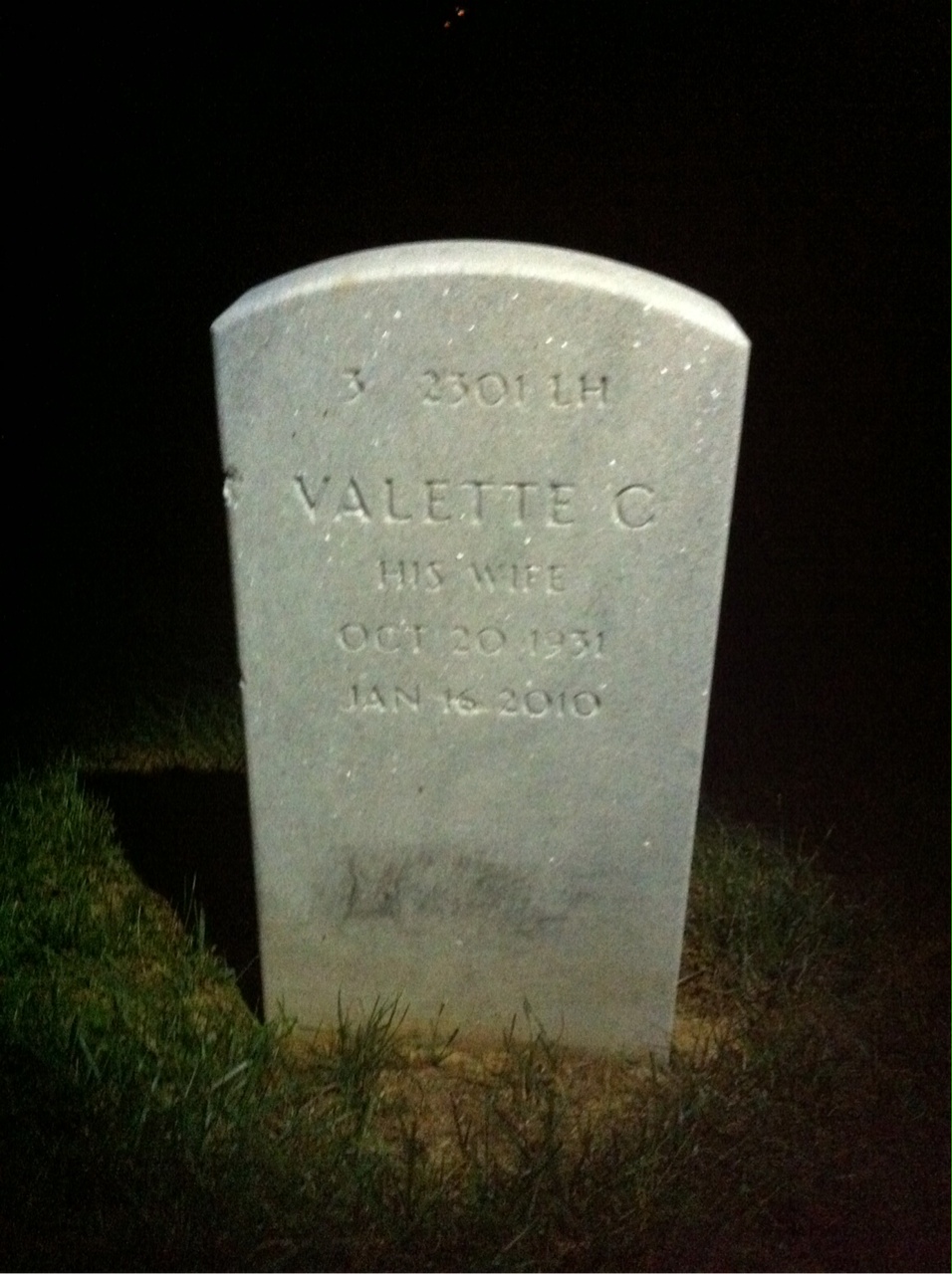 Headstone shared by 2 interments, including Andrew Fillebro Underwood