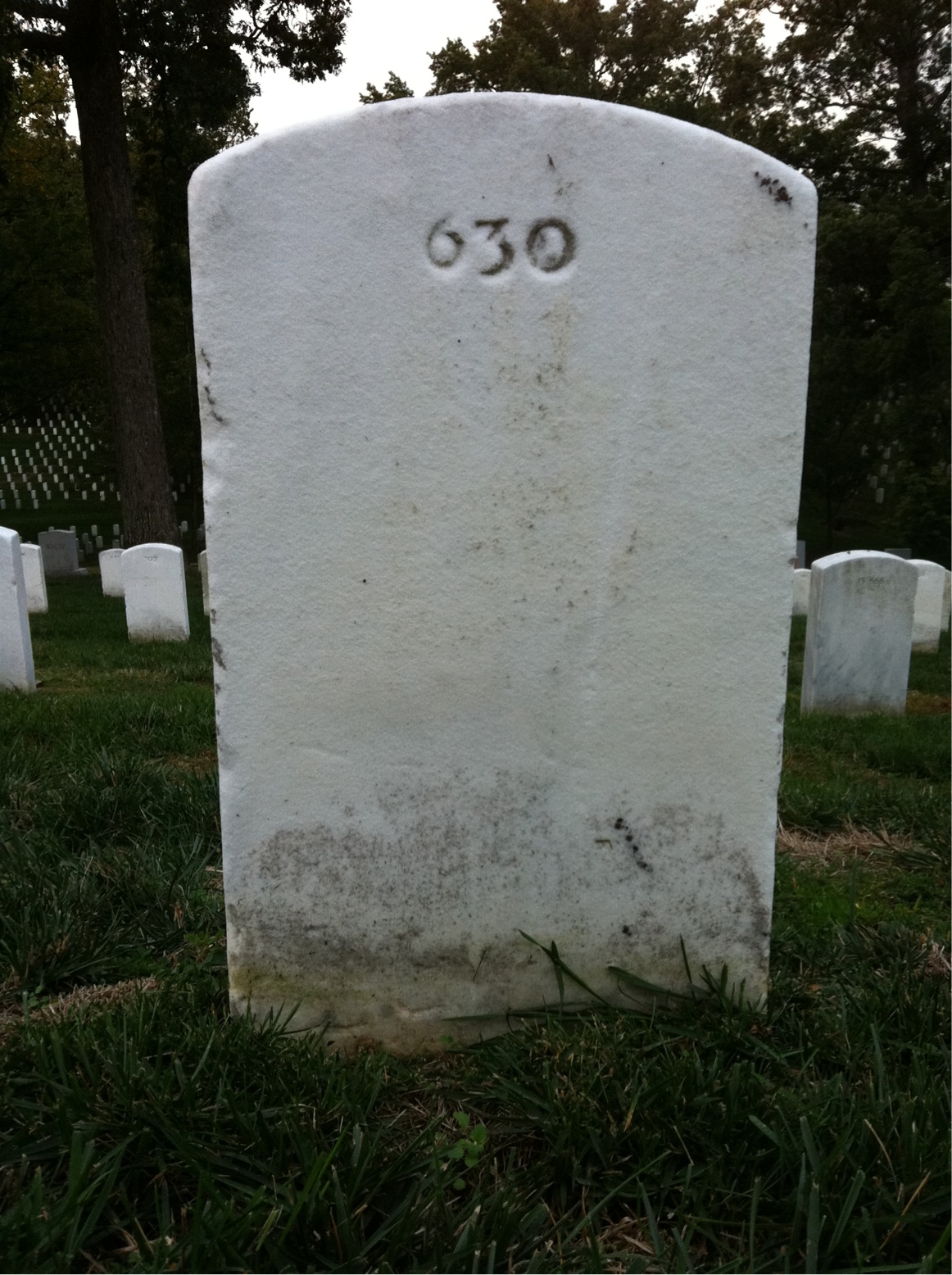 Back of headstone — Charles Muller