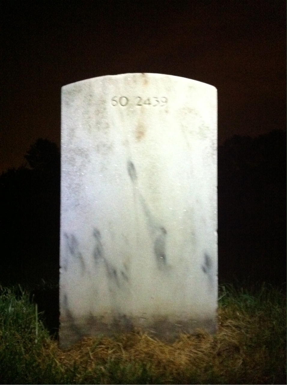 Back of headstone — George Beers