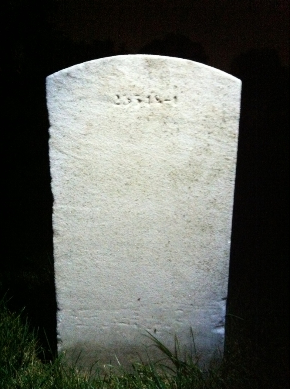 Back of headstone — Eldon Akerley