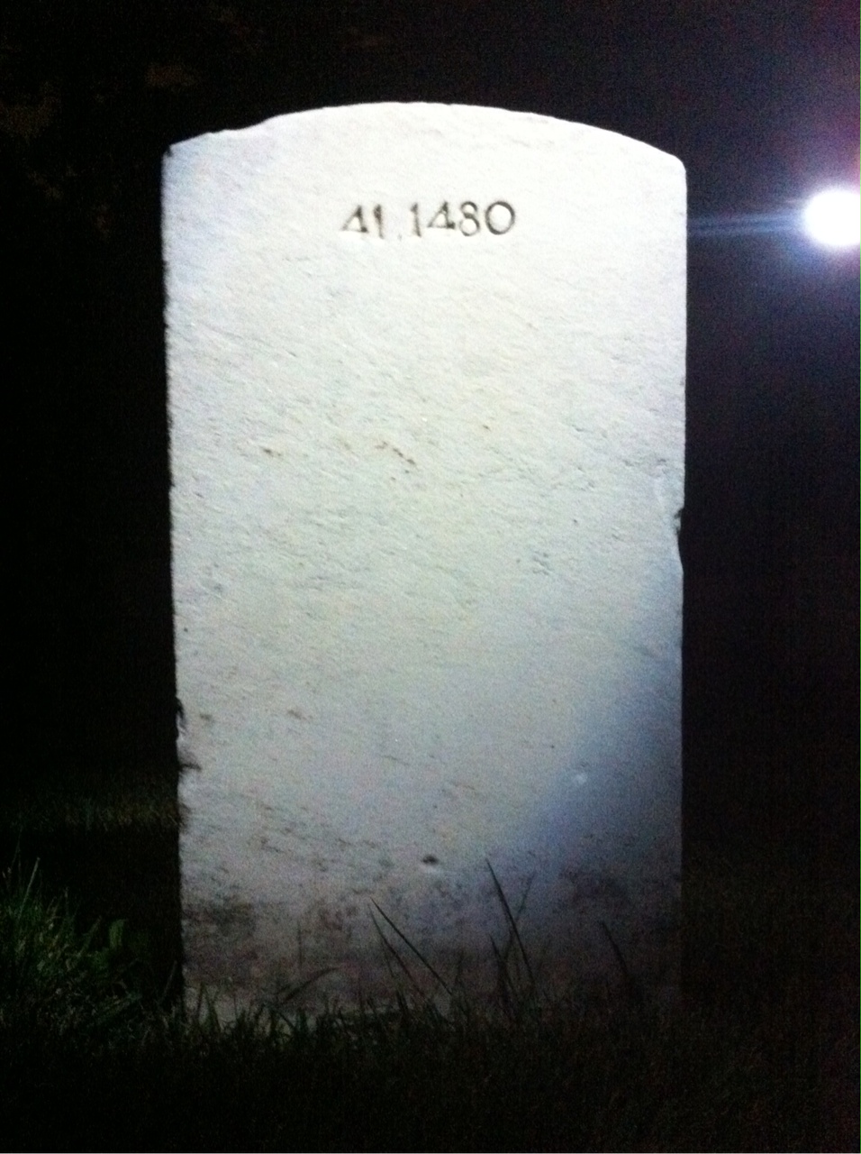 Back of headstone — William G Taylor