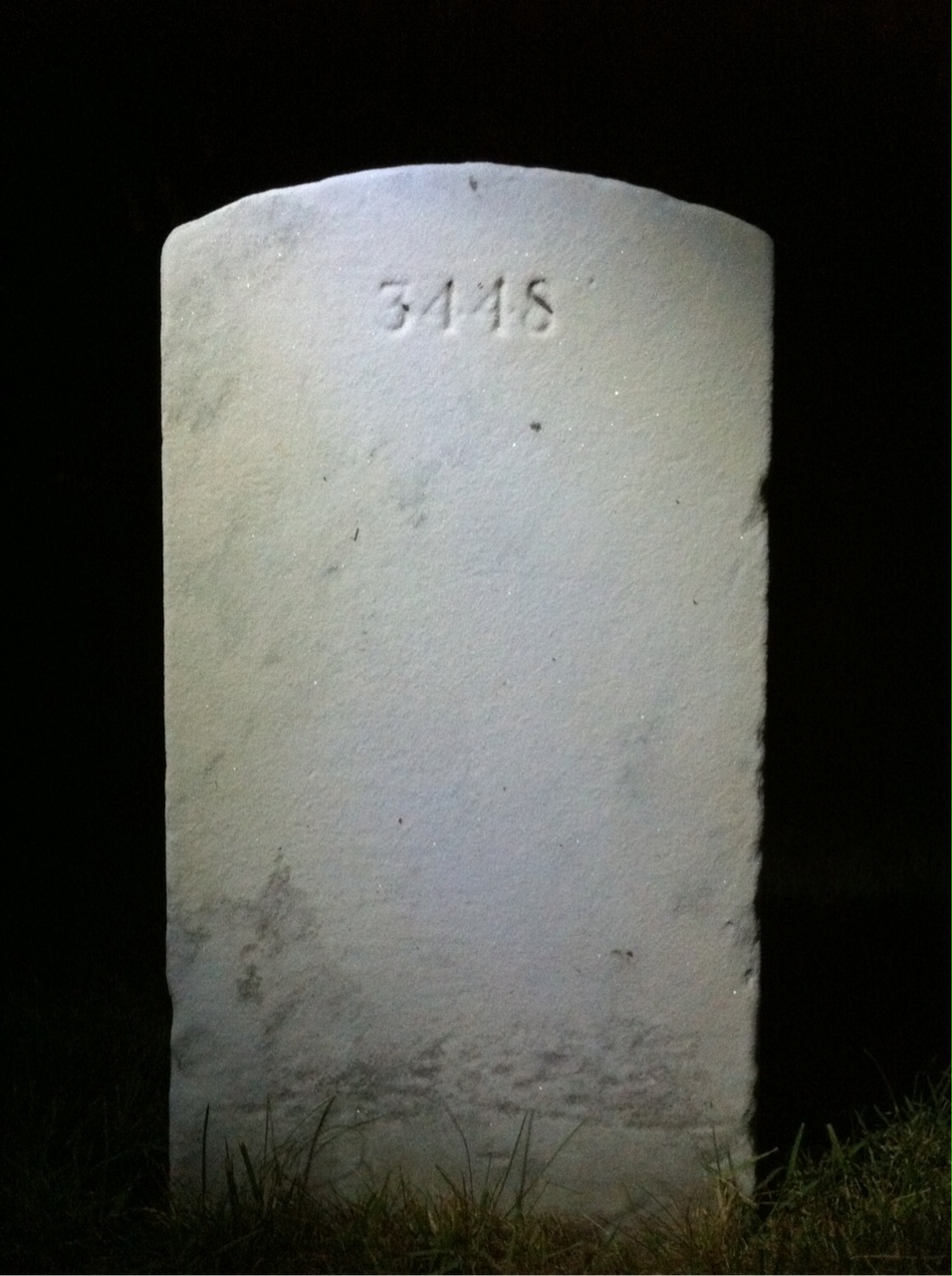 Back of headstone — George Abdo