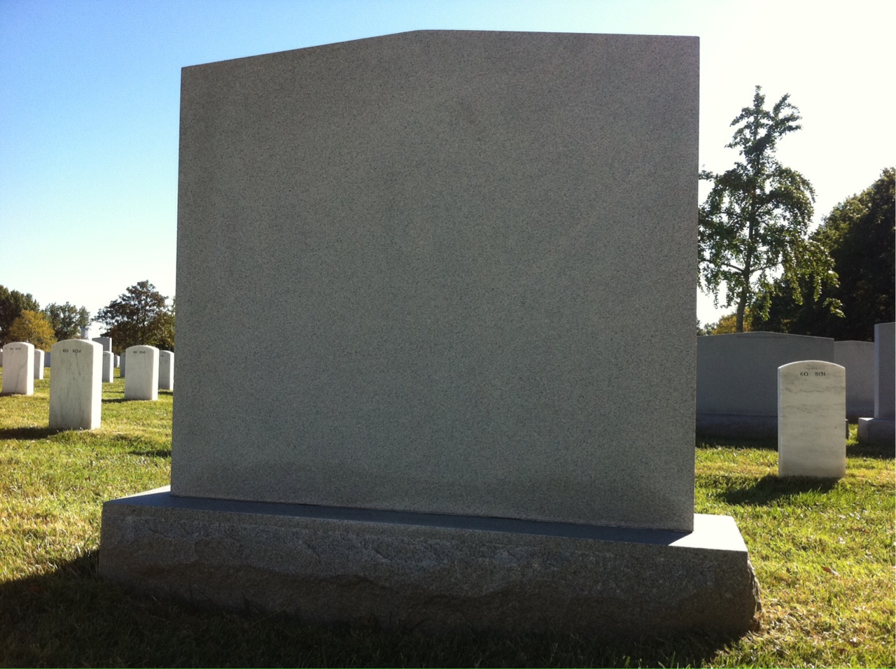 Back of headstone — Henry Ahlin