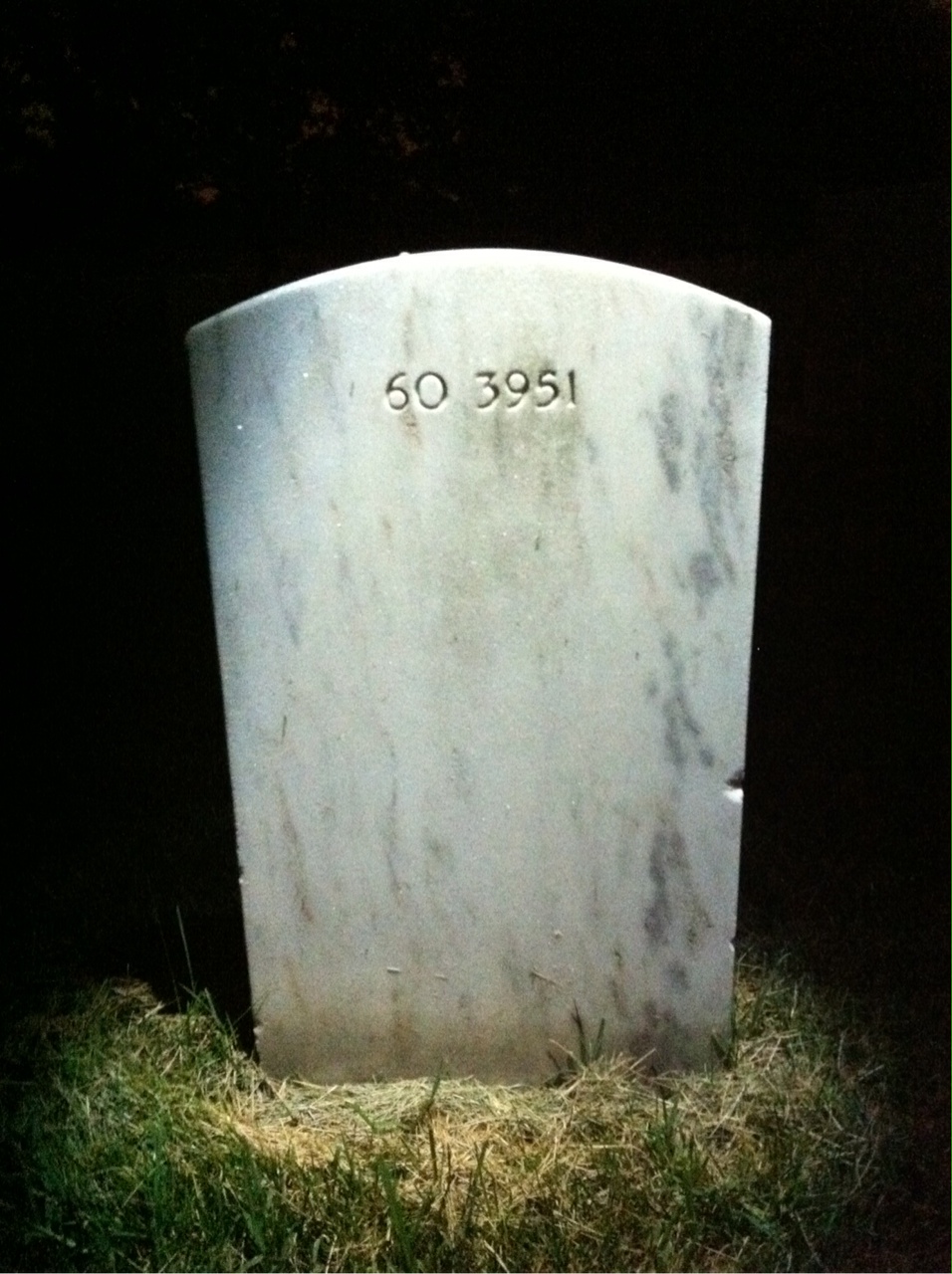 Back of headstone — Todd Martic Jennings