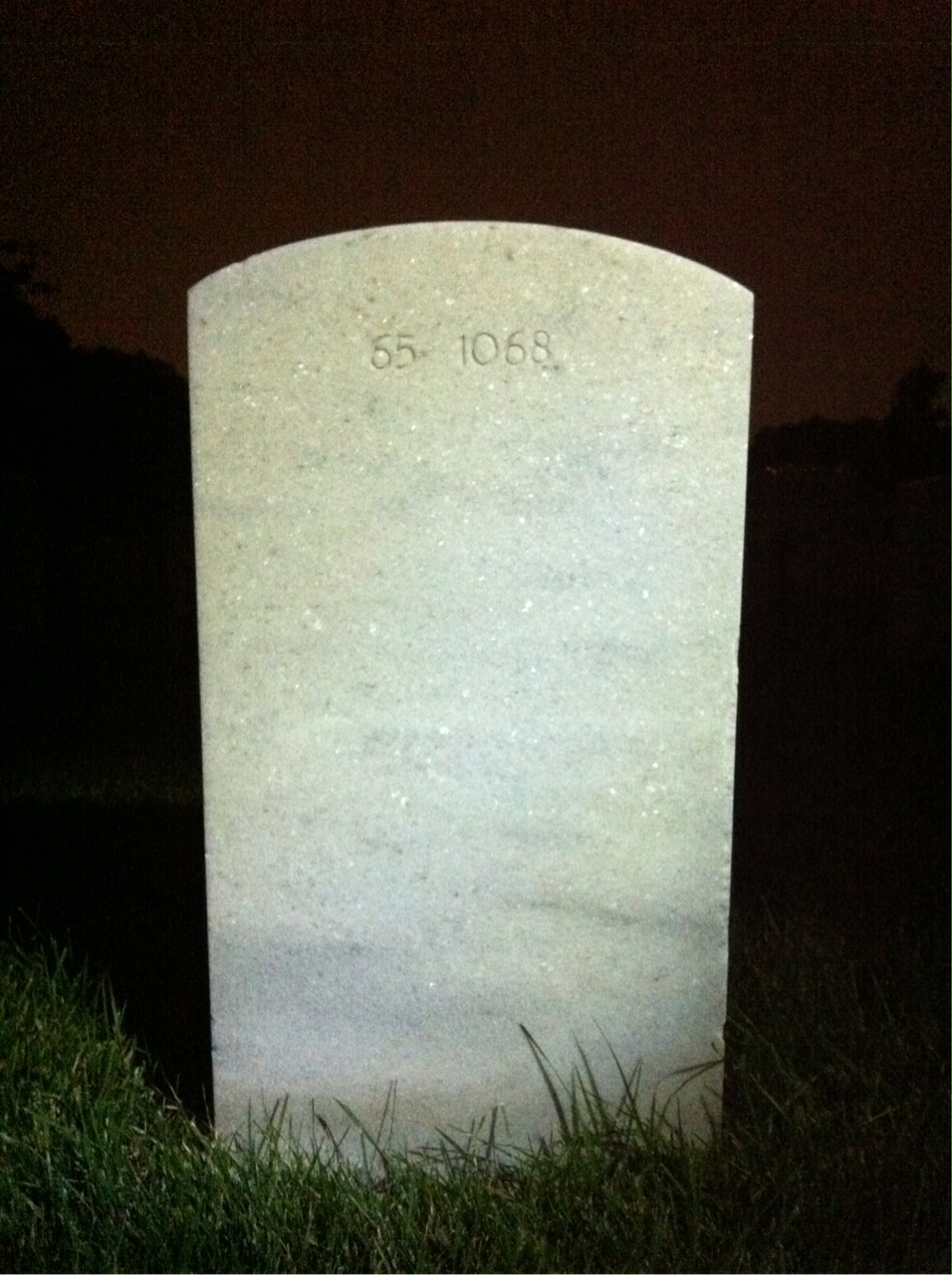 Back of headstone — Andrew Joseph Booky