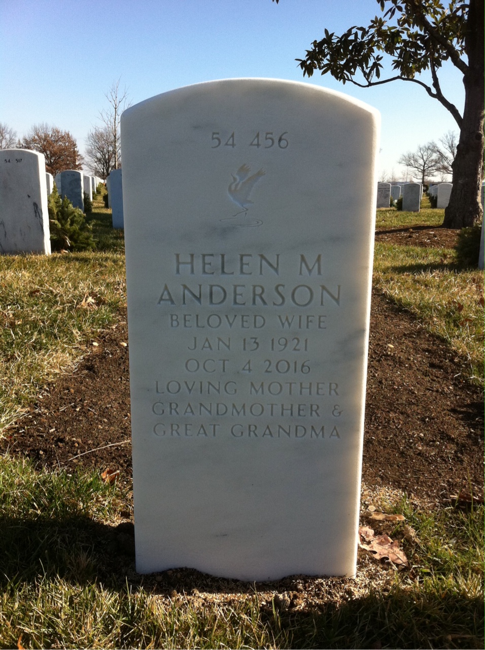 Back of headstone — Loyde Gray