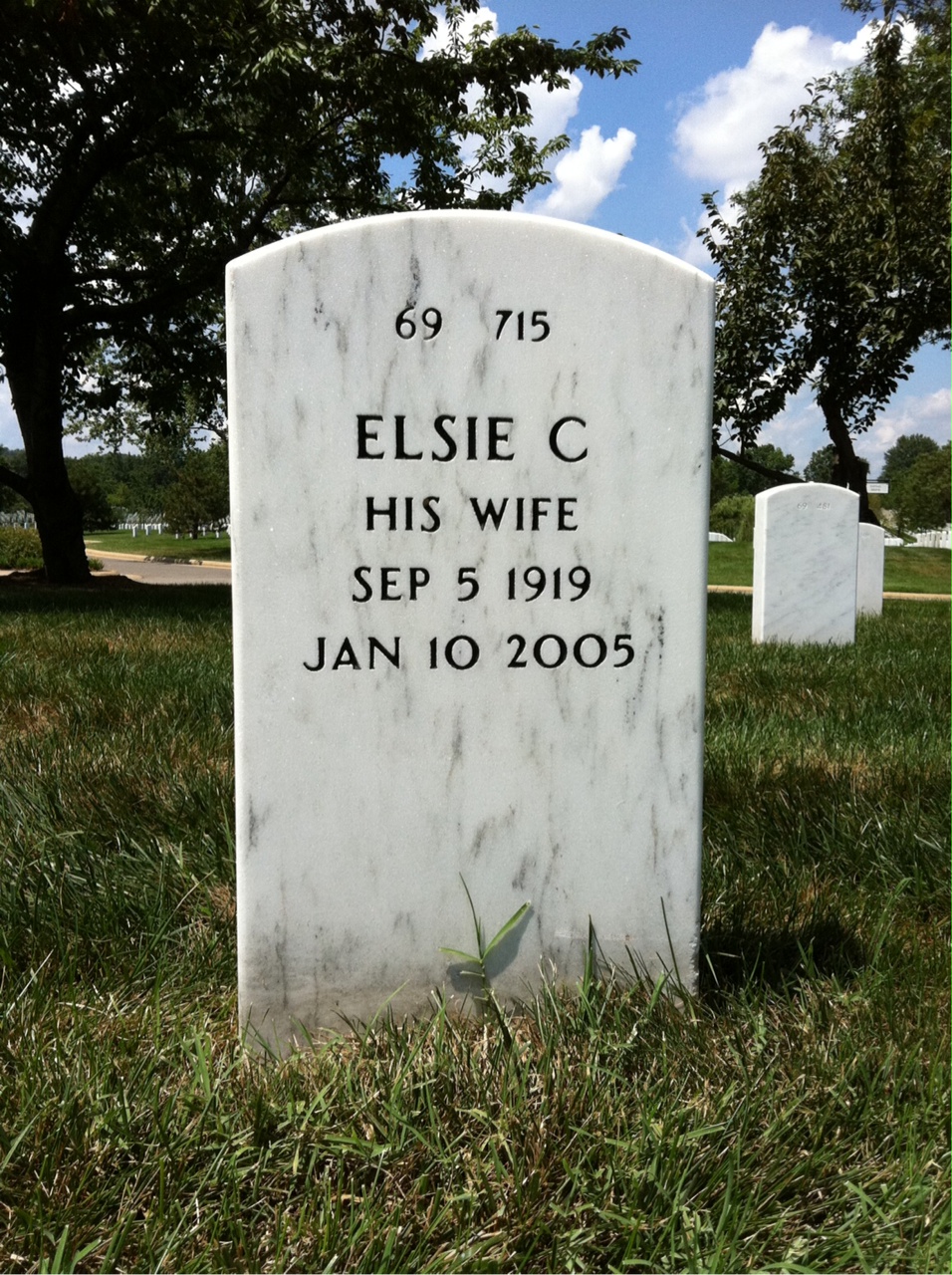 Back of headstone — William Kuykendall