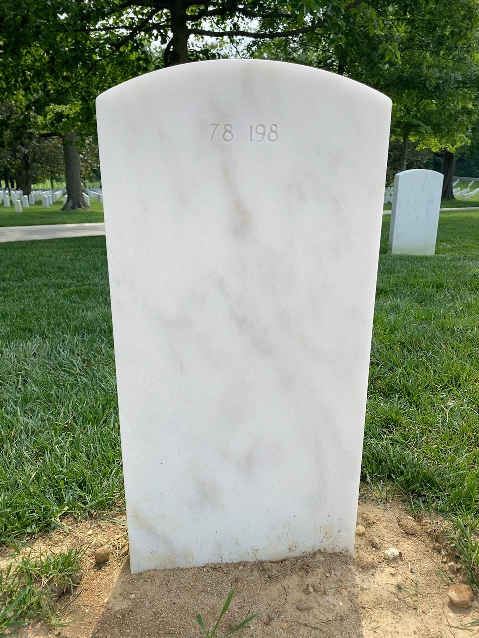 Back of headstone — Lahaunn Moore