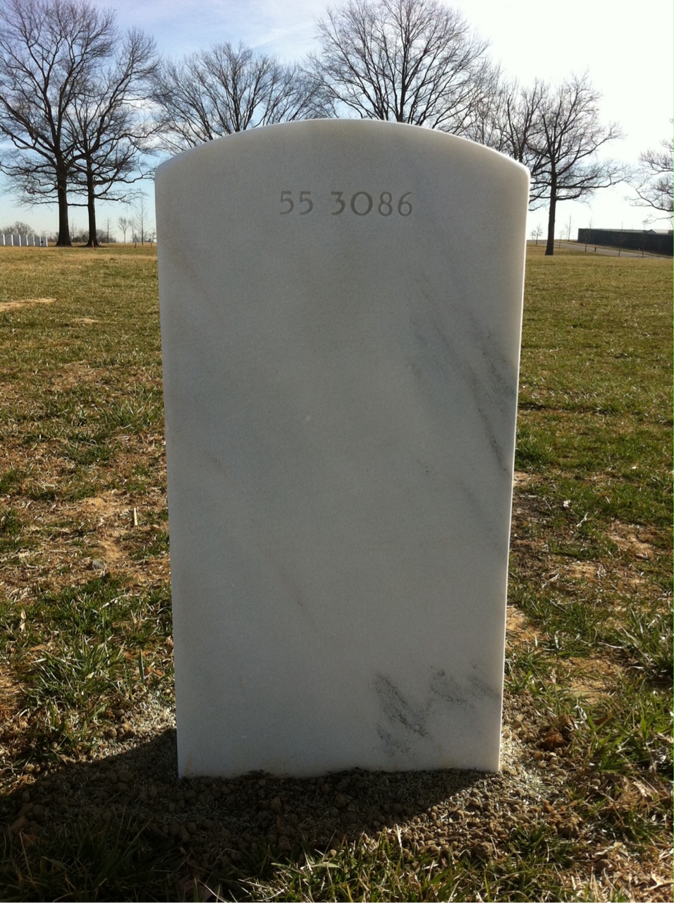 Back of headstone — Thomas Leighton Parry