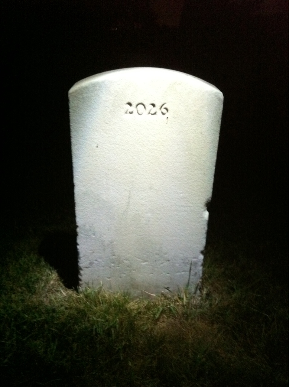 Back of headstone — James Midkiff