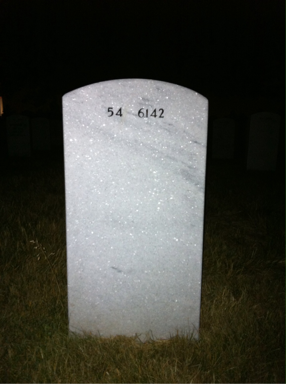 Back of headstone — Leo Kane