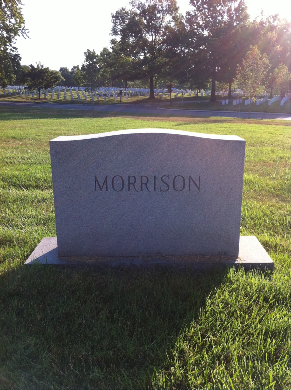 Back of headstone — Ruth Morrison