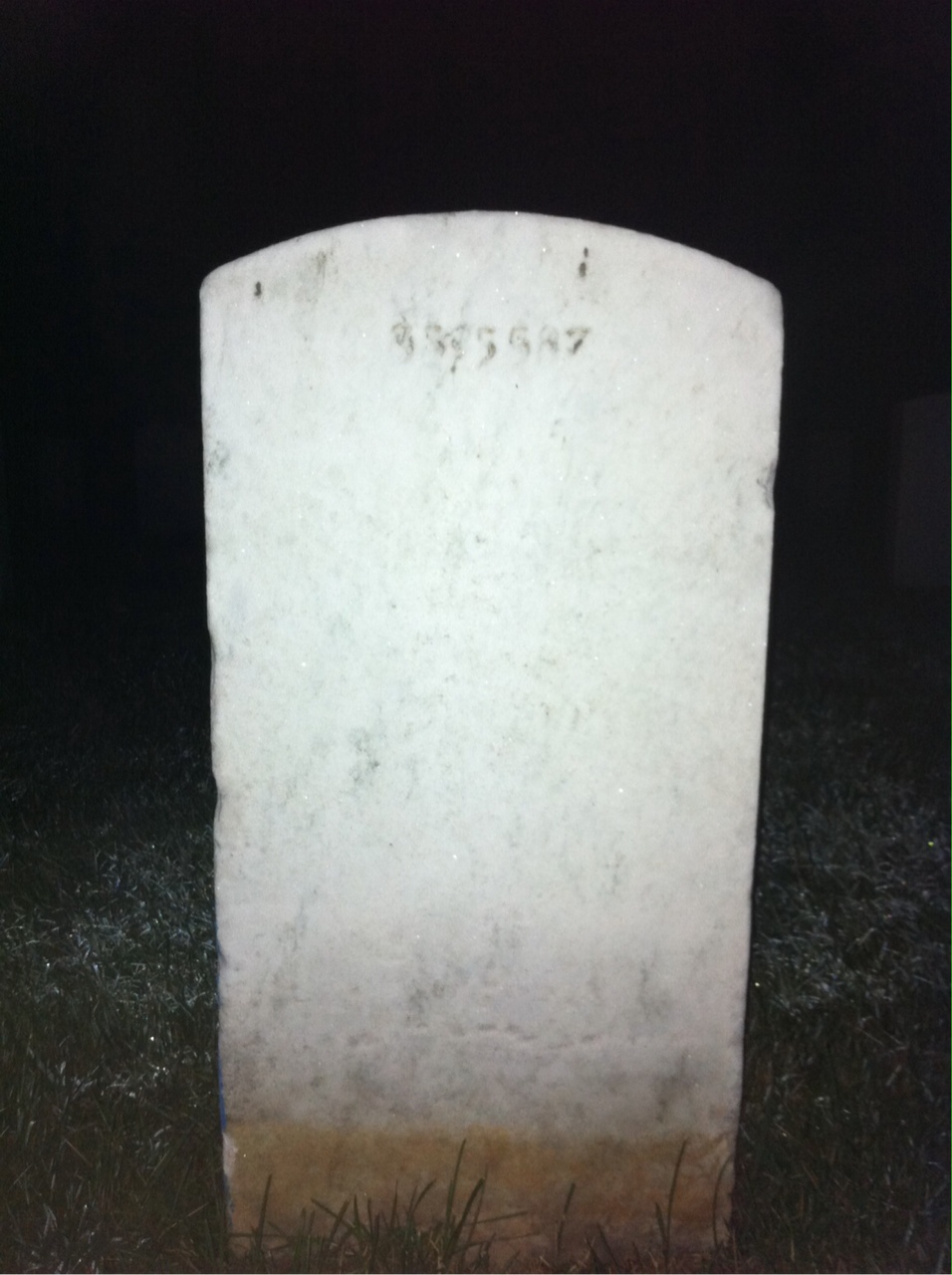 Back of headstone — John Austin