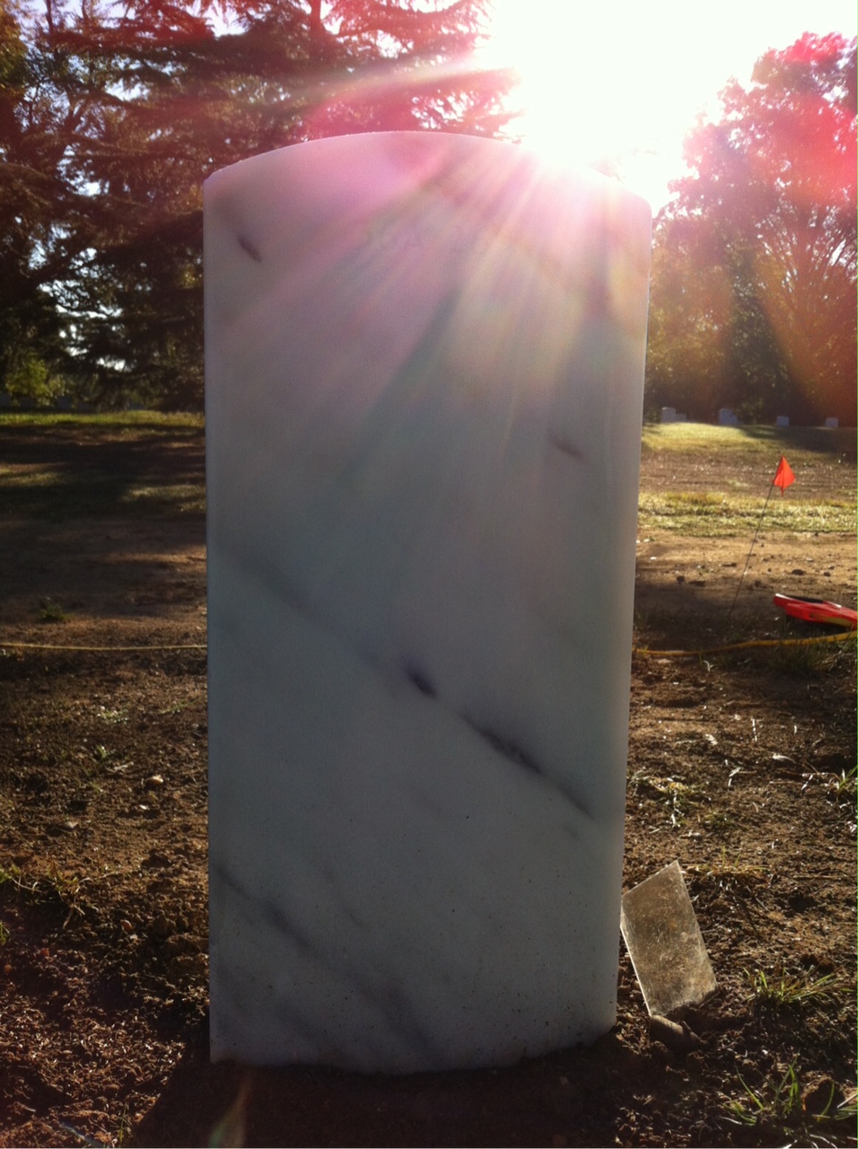 Back of headstone — Joseph Alves