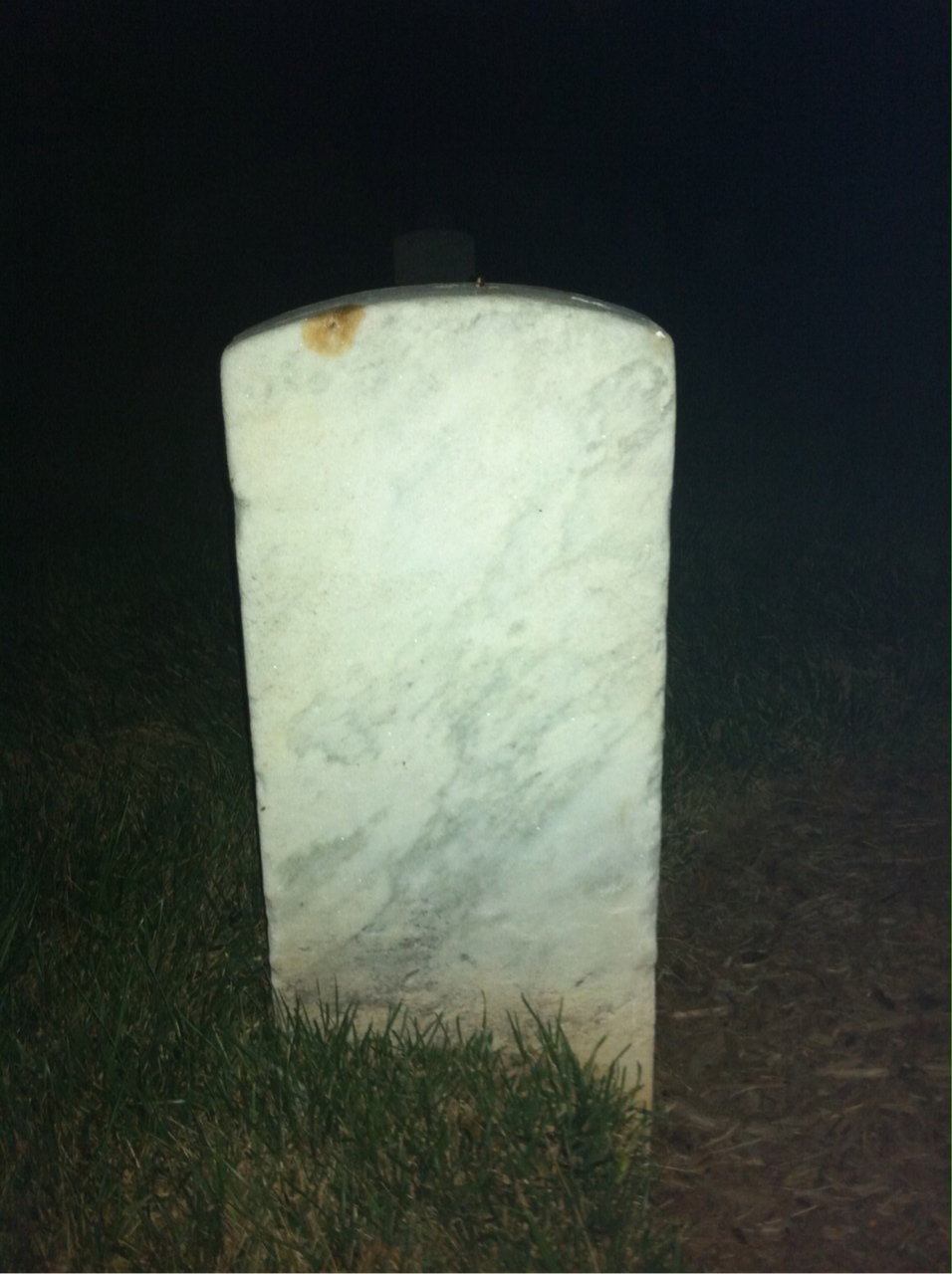 Back of headstone — William Mott