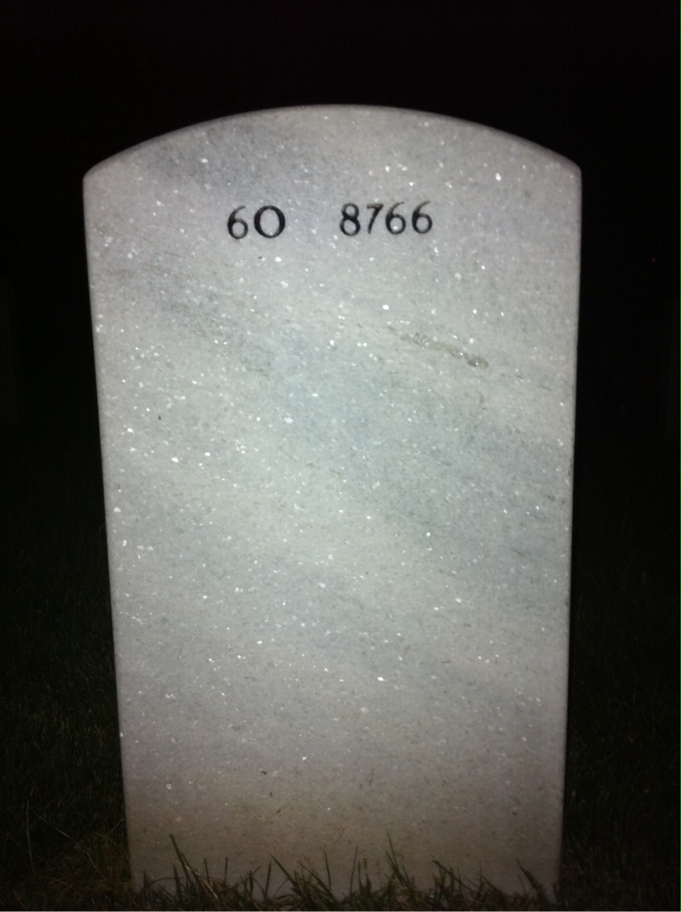Back of headstone — Christopher Lotter