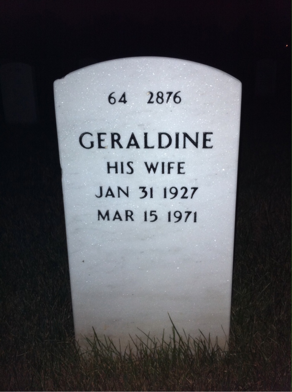 Back of headstone — James Watson