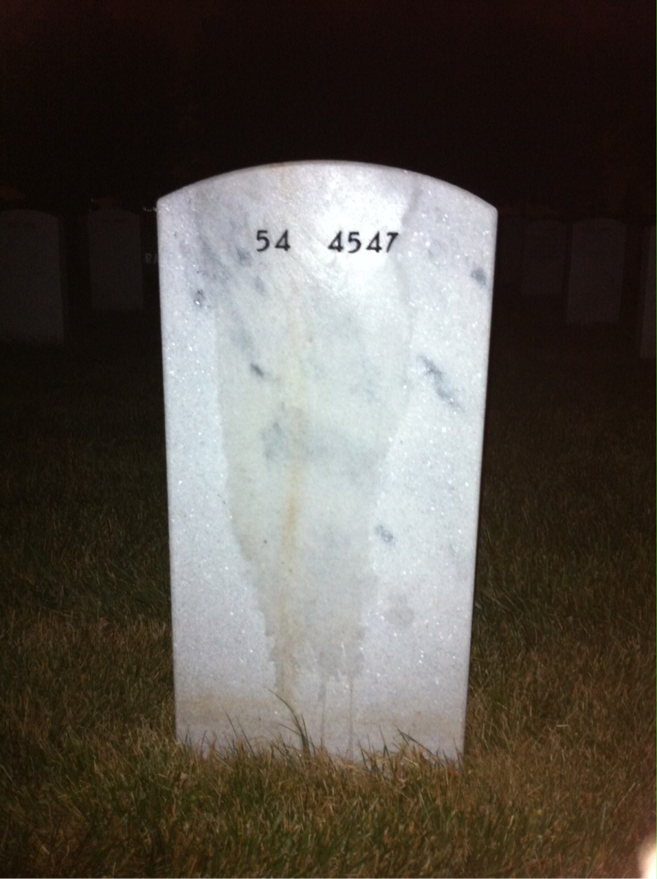 Back of headstone — Robert Mcmahon