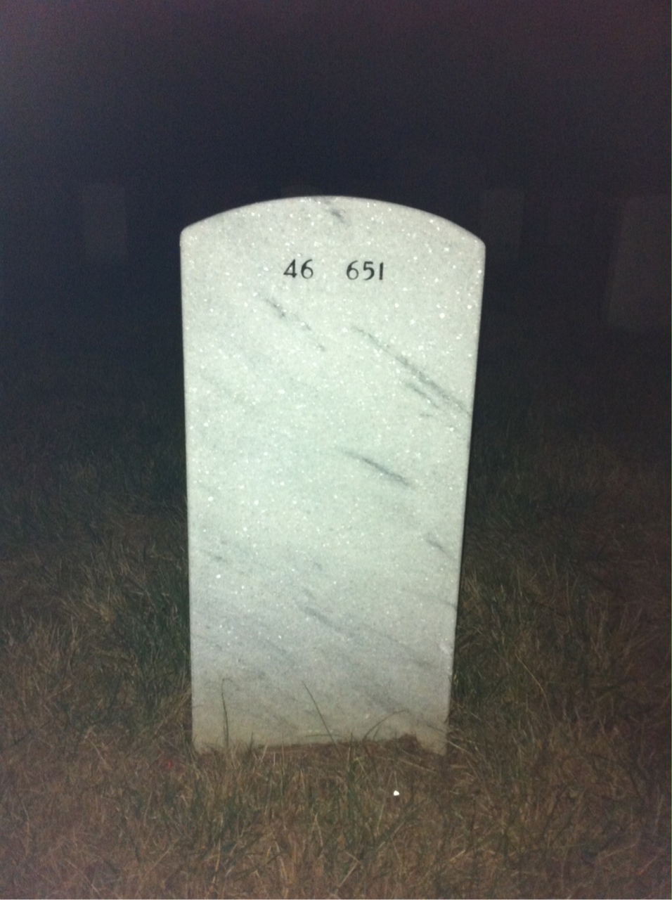 Back of headstone — Lavell Bigelow
