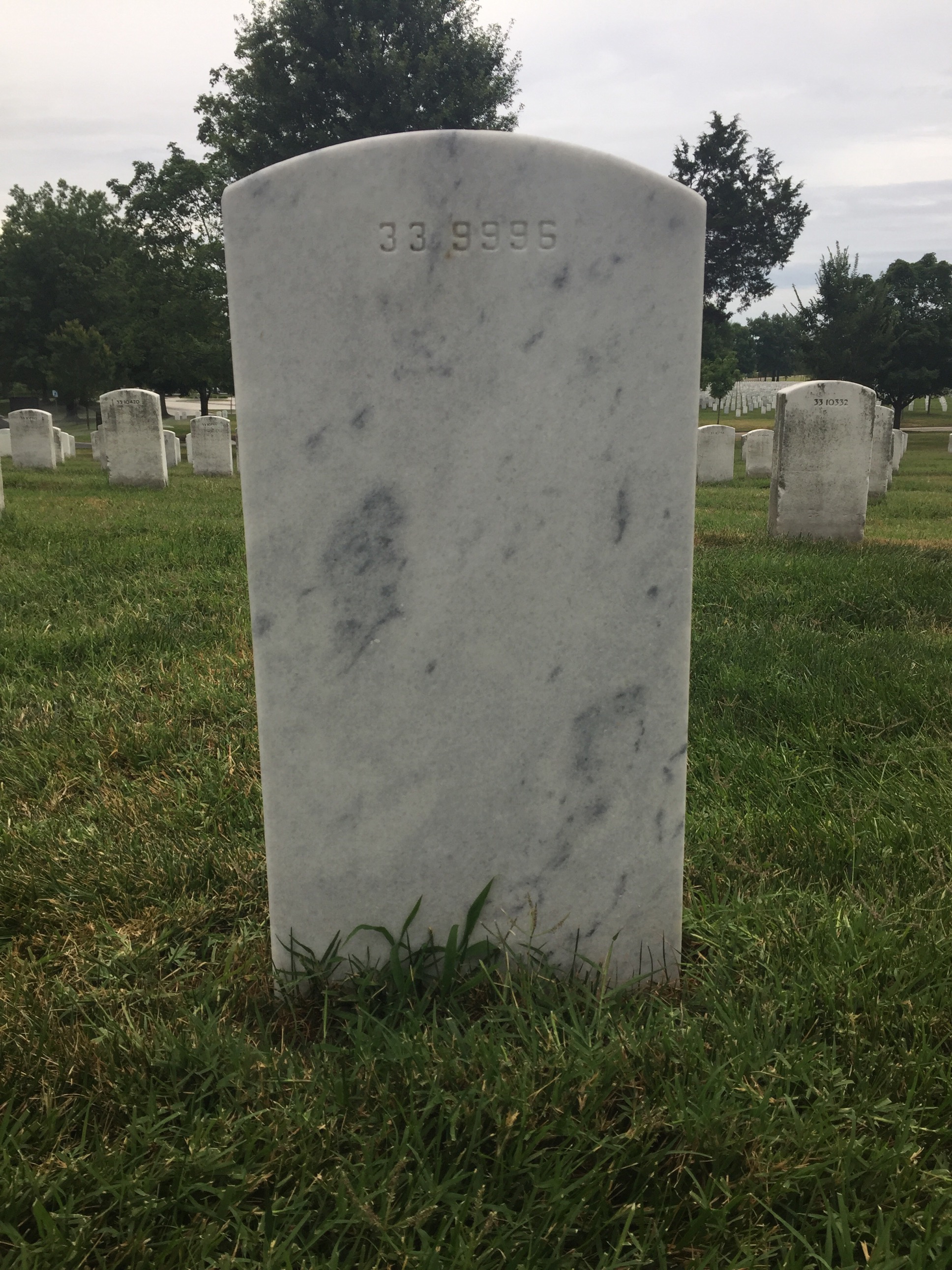 Back of headstone — Dennis Murphy