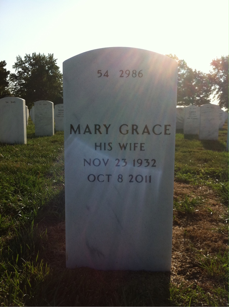 Back of headstone — James Mcnulty