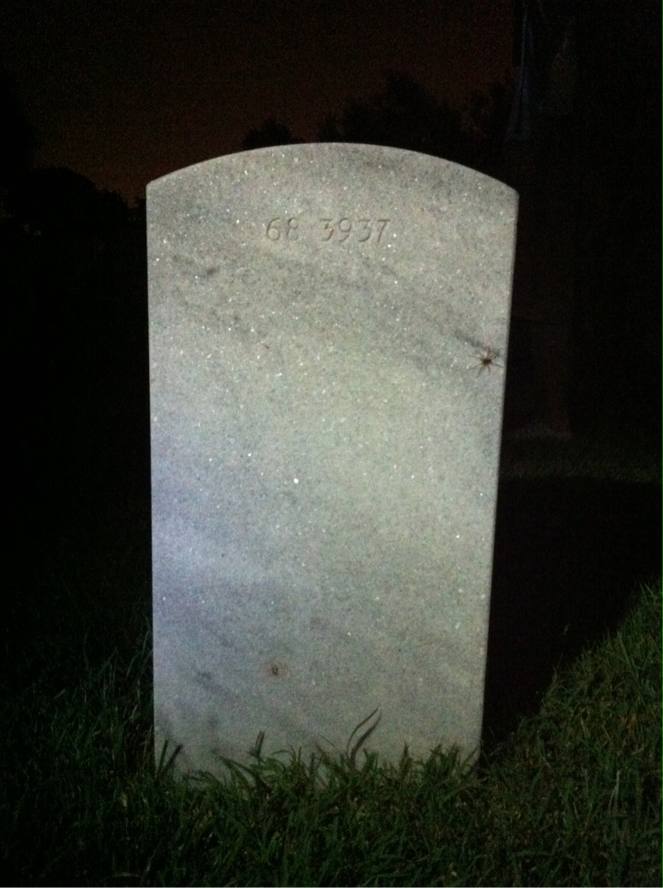 Back of headstone — Sari Lee Devoe
