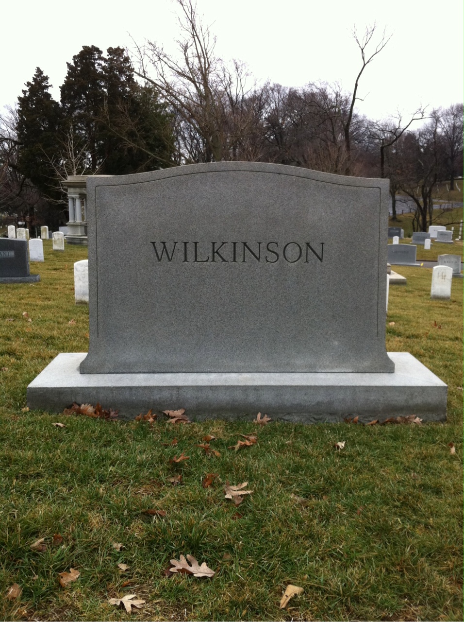 Headstone of Theodore Wilkinson
