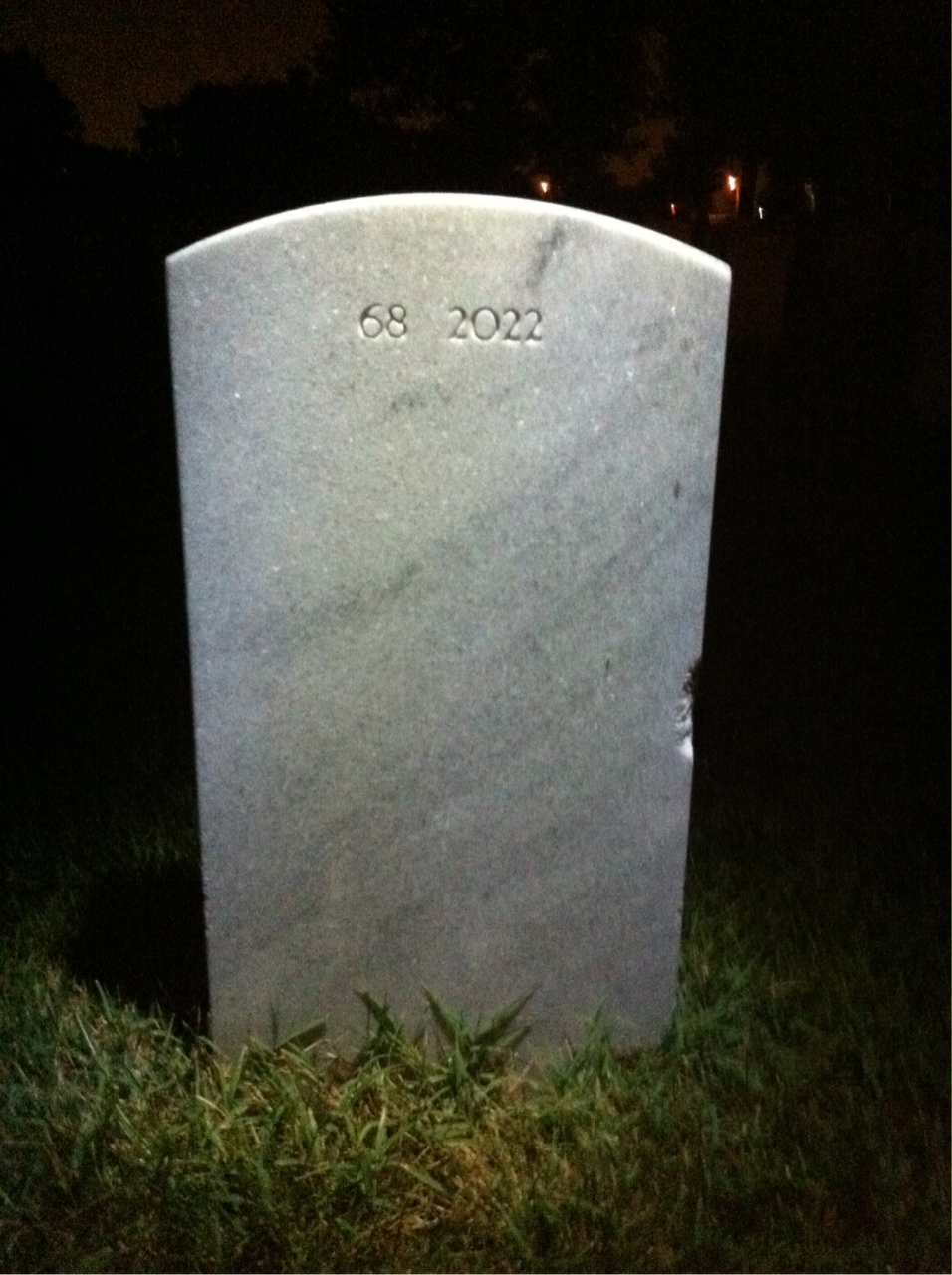Back of headstone — Cornelius Moul