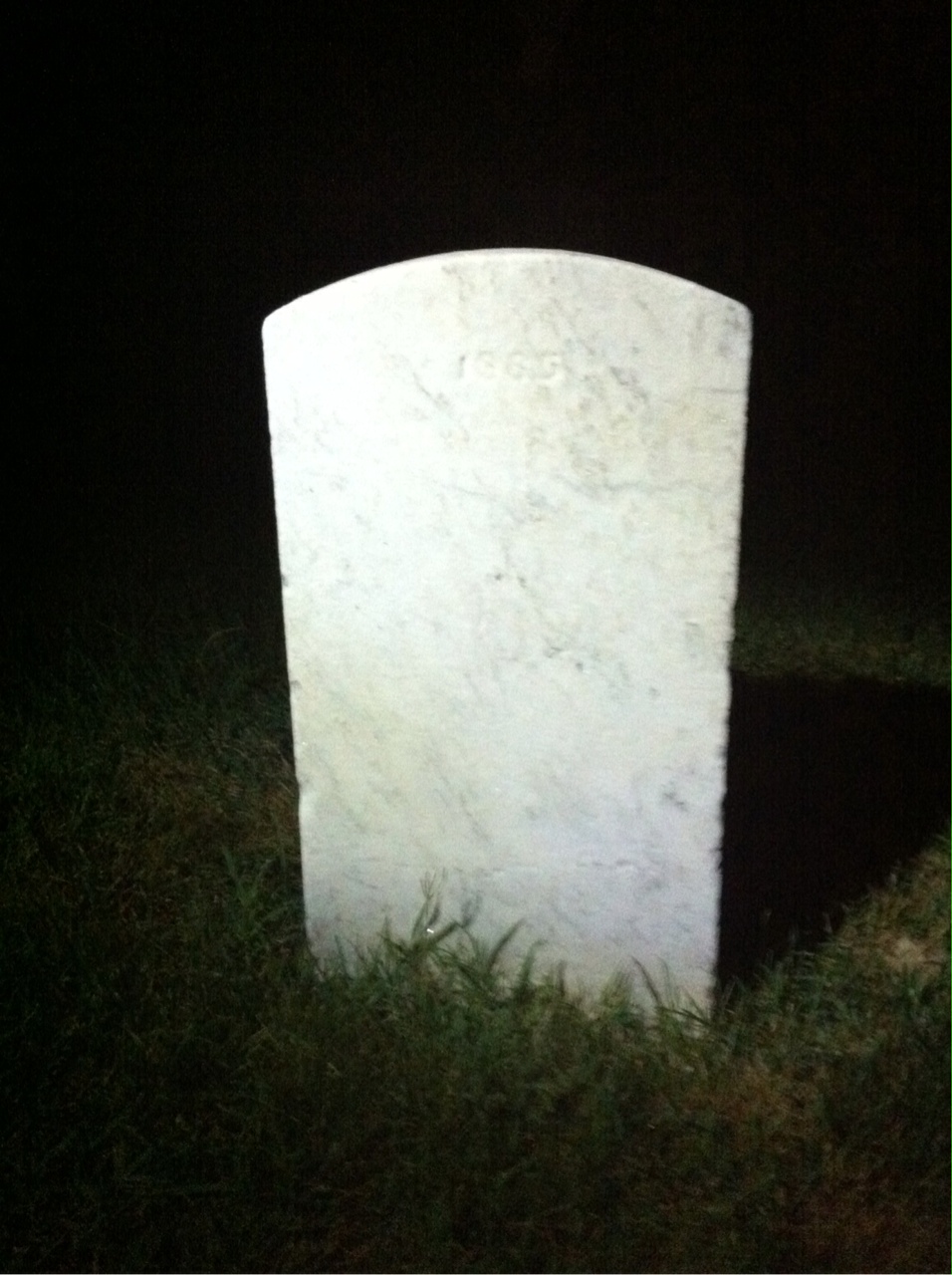 Back of headstone — Joseph Anderson