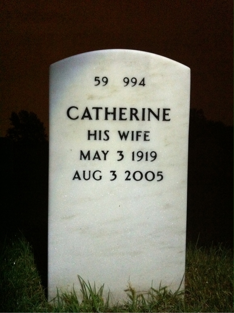 Back of headstone — Otto Stoklosa