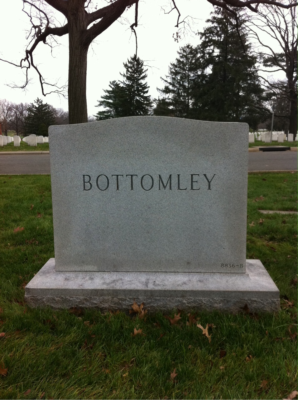 Back of headstone — Helen Bottomley