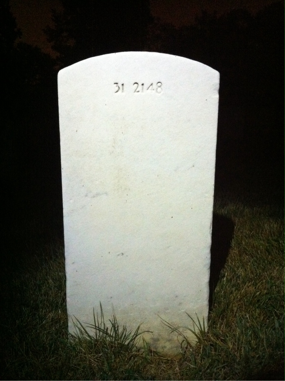 Back of headstone — Thomas Barratt