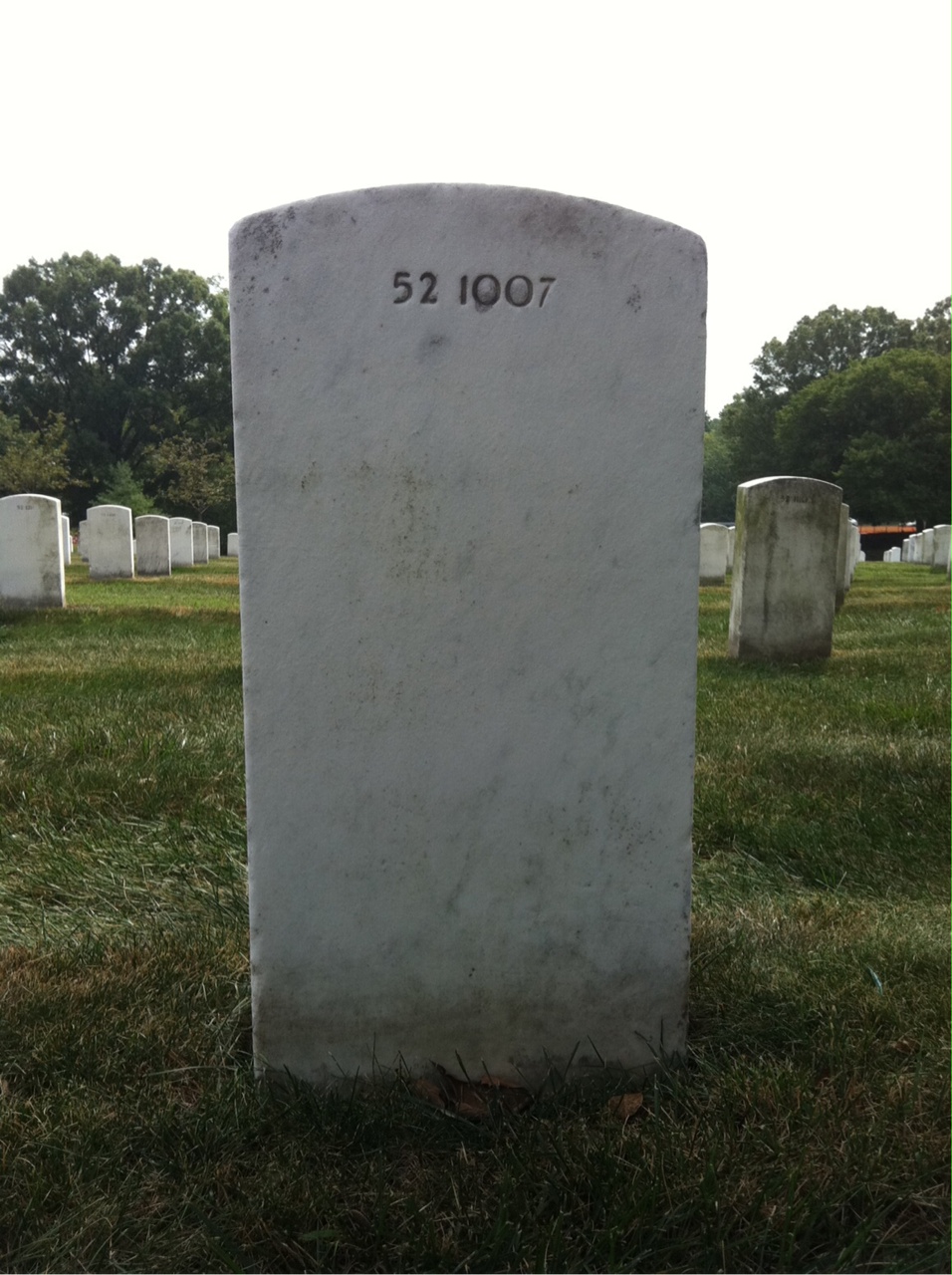 Back of headstone — Richard Mike