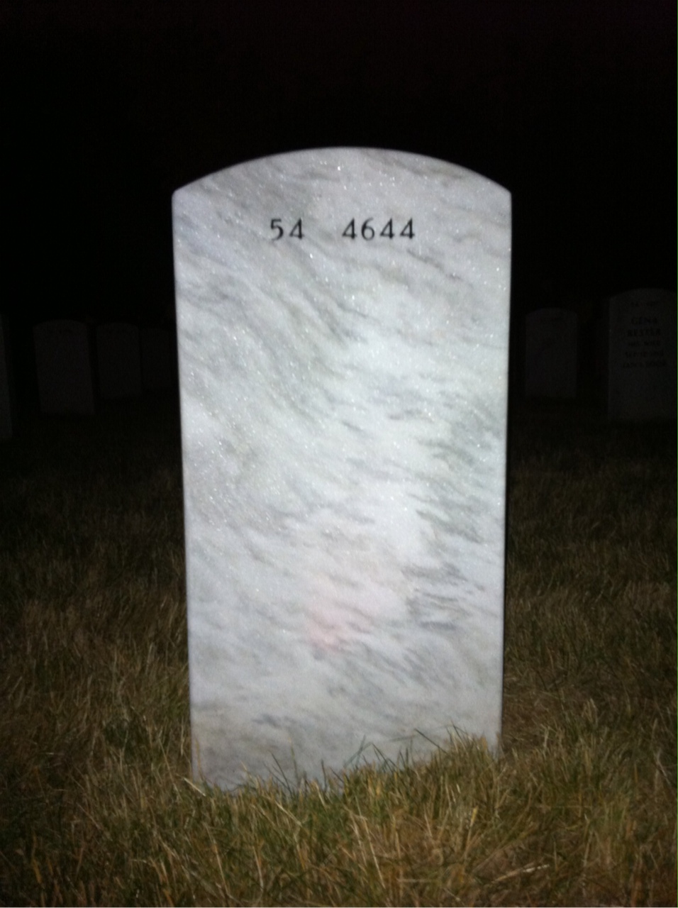 Back of headstone — Stephen Farrell