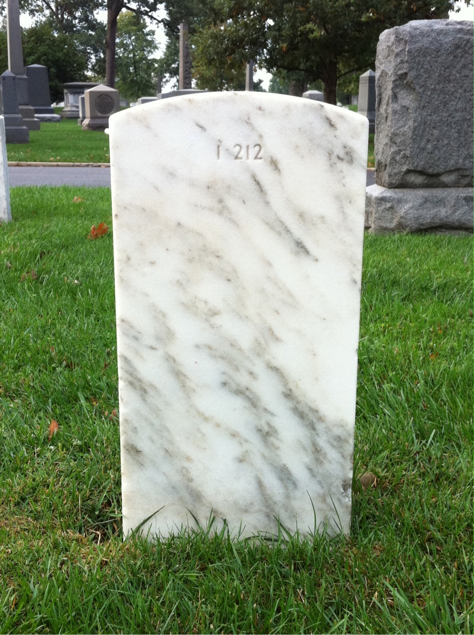 Back of headstone — Henrietta Myers
