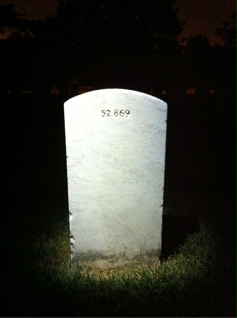 Back of headstone — Blane Atwood