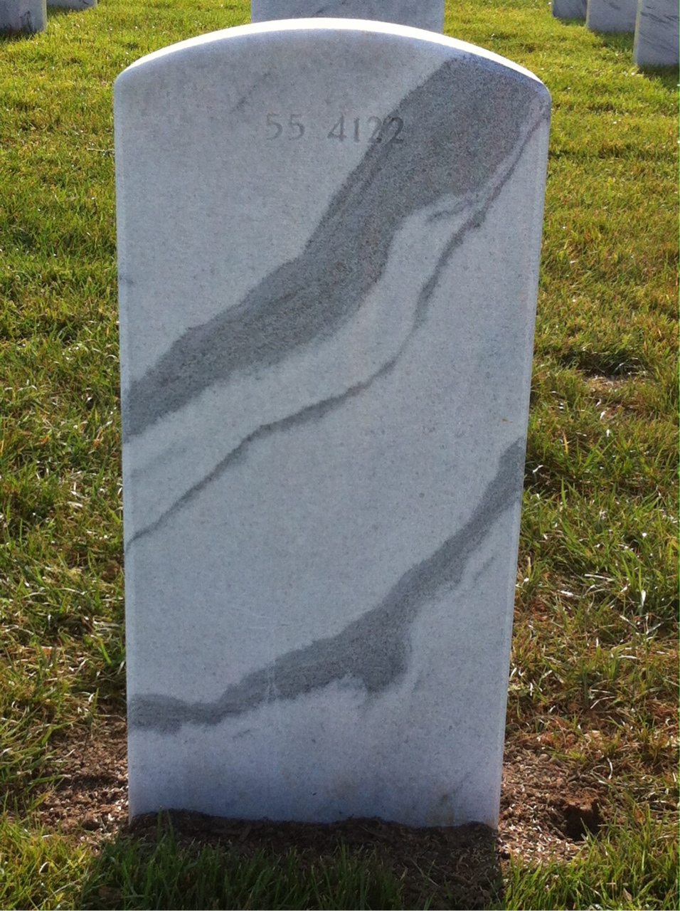 Back of headstone — Zebulon Moseley