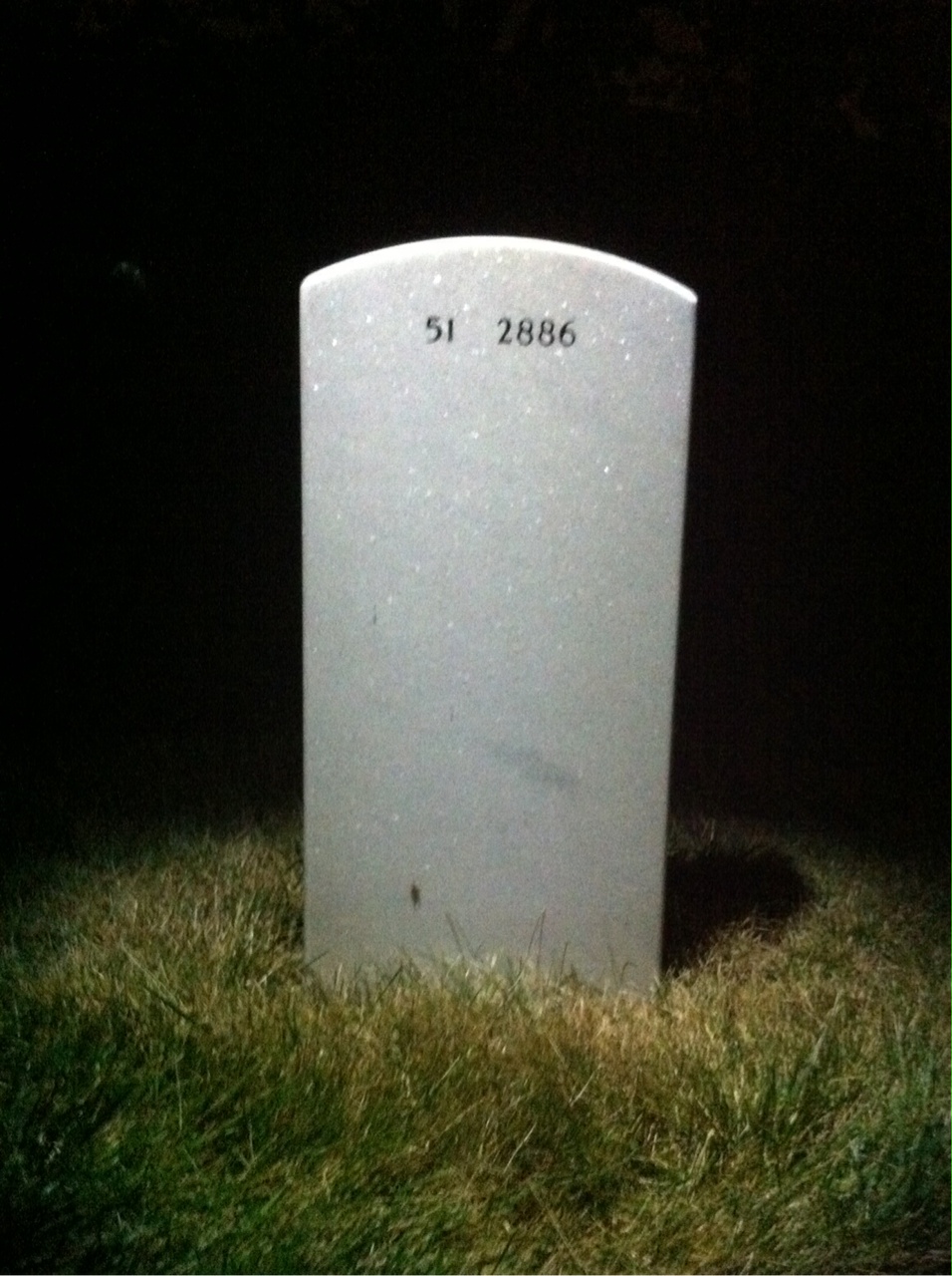 Back of headstone — Walton Uhle Jans