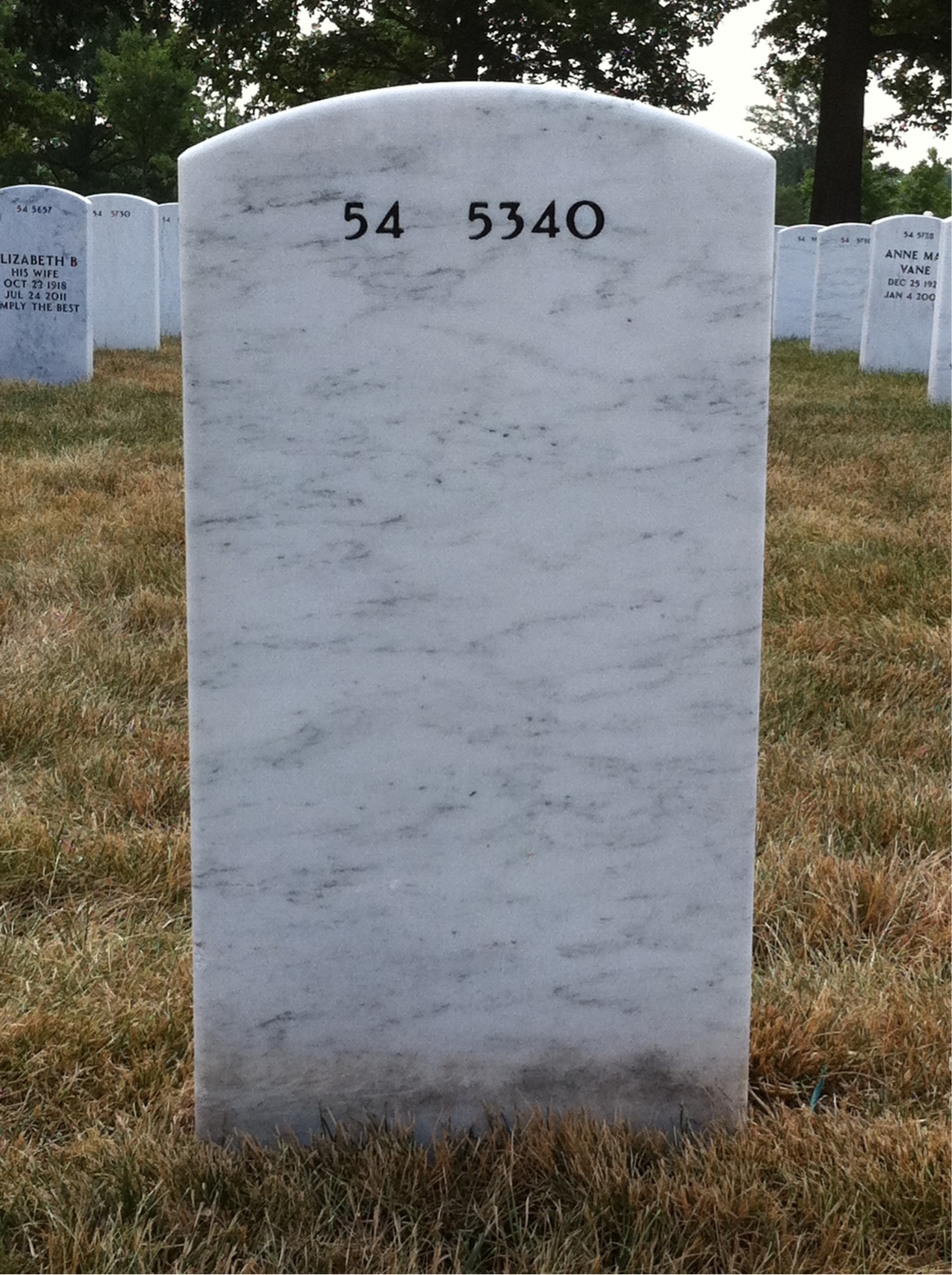 Back of headstone — Thornton Boyd