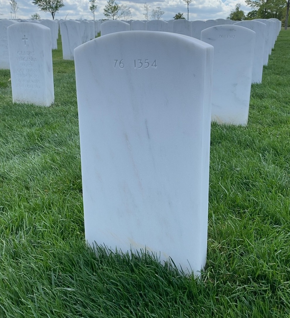 Back of headstone — Todd R Leach
