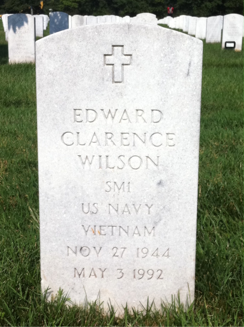 Headstone of Edward Clarence Wilson