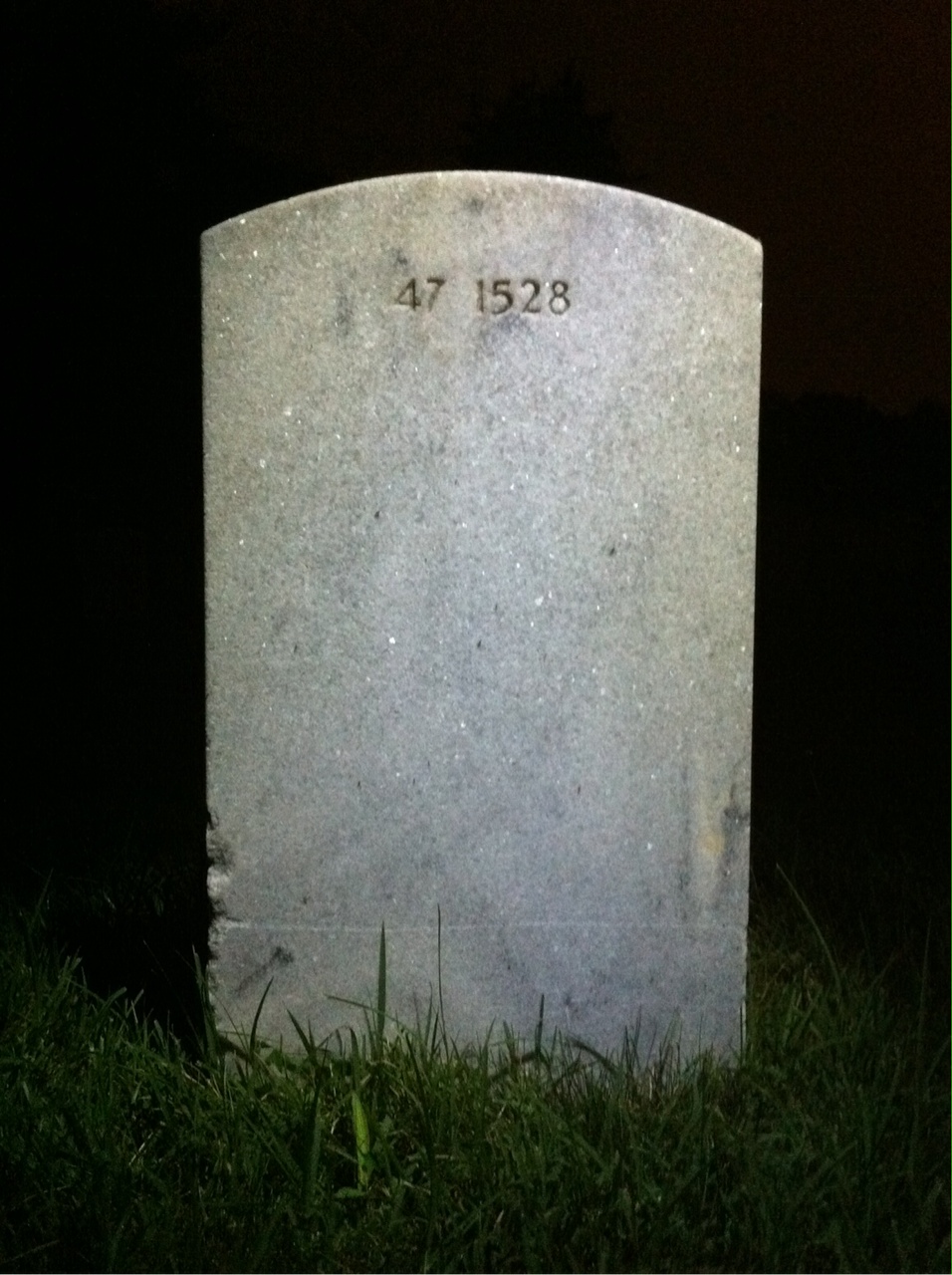 Back of headstone — Robert Morgann