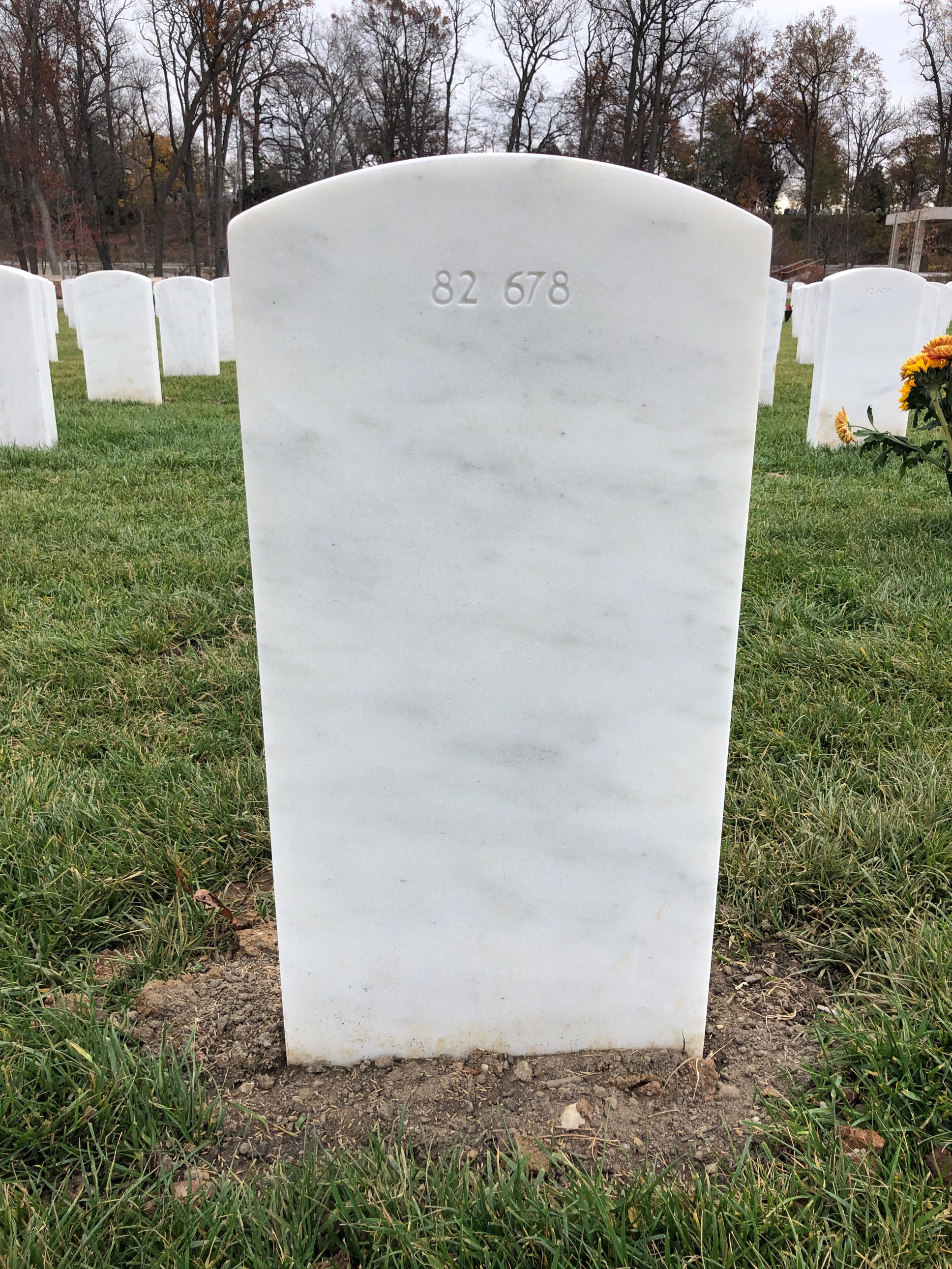 Back of headstone — William Blaine Steinbach