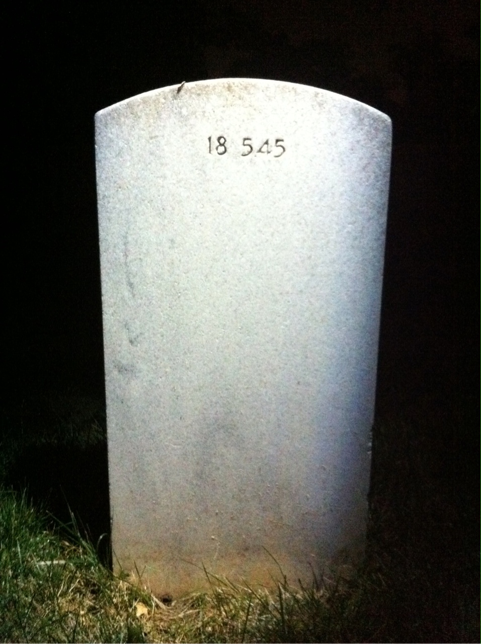 Back of headstone — James Murray