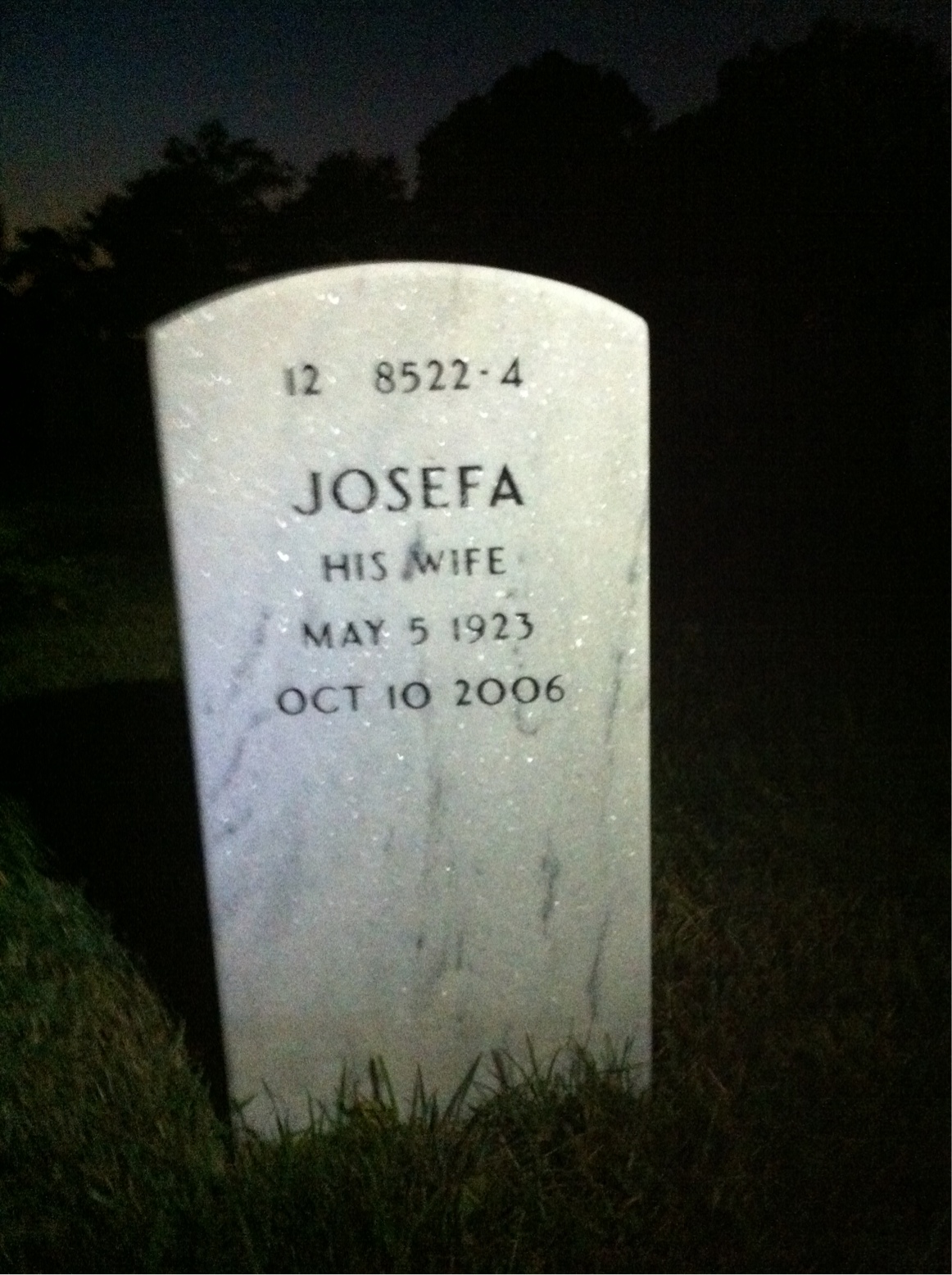 Back of headstone — Peter Suppes