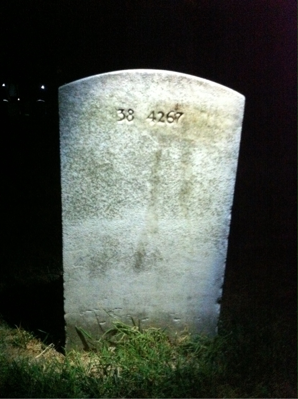 Back of headstone — Lula Moore
